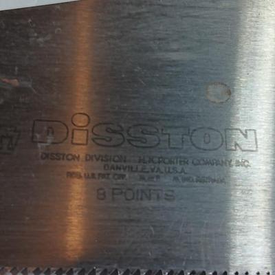 Disston 8 points Handsaw and small trim hand saw