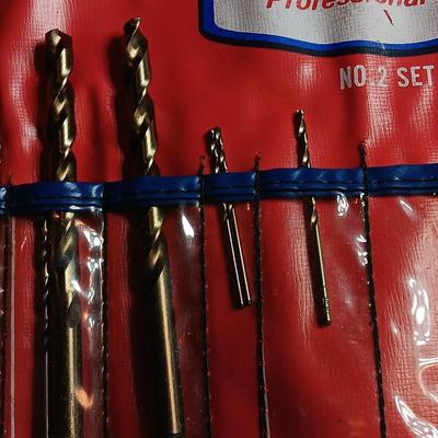 Assortment of Drill bits - Hanson Tap and drill NEW bits and over a dozen others.
