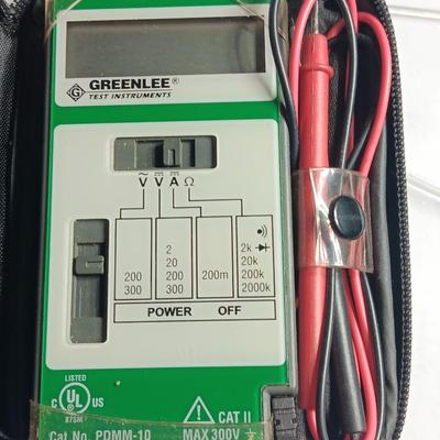 Greenlee Test Instrument Volt meter with case and a precision screwdriver set