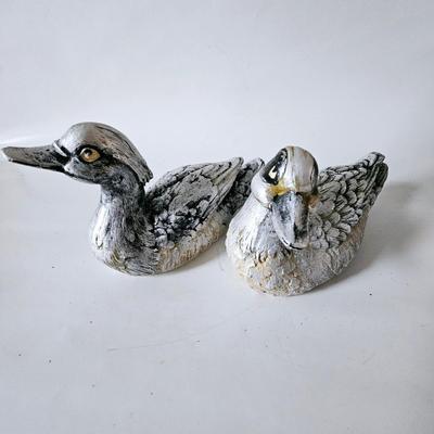 Vintage Silver Duck Decoys