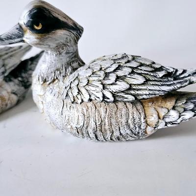 Vintage Silver Duck Decoys