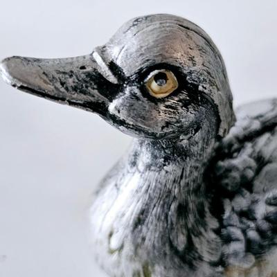 Vintage Silver Duck Decoys