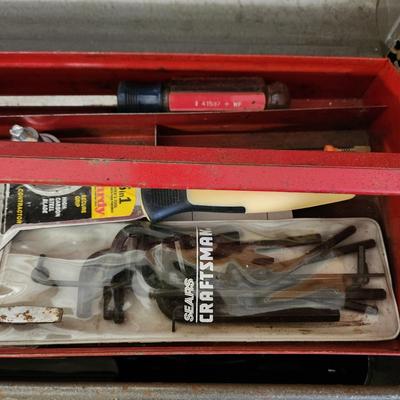 Vintage Craftsman Tool Box with Contents