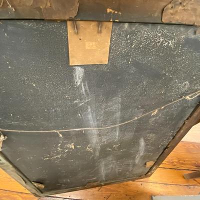 Old Golden Rectangular Wall Mirror