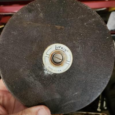 Tool Box with contents Sockets, Lufkin tape rule and more