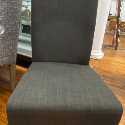 Black High Back Chair with No Arms
