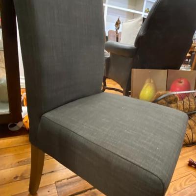 Black High Back Chair with No Arms