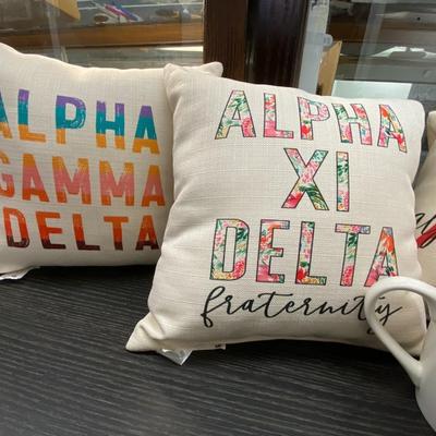 Fraternity Pillows and Mug Lot