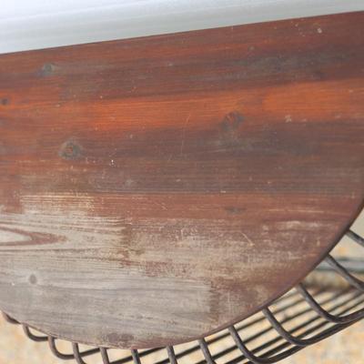 Wood & Metal Console Table