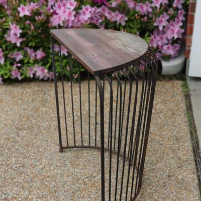 Wood & Metal Console Table