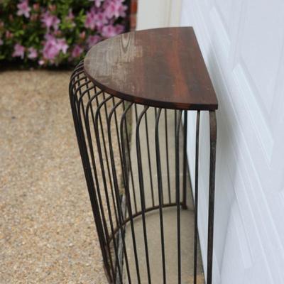 Wood & Metal Console Table