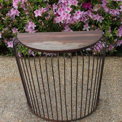 Wood & Metal Console Table