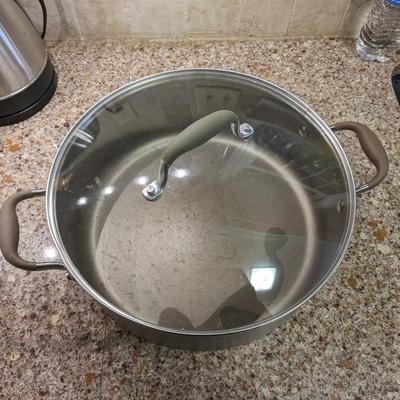 Anolon Advanced 7.5-qt. Hard-Anodized Nonstick Wide Stockpot, Brown