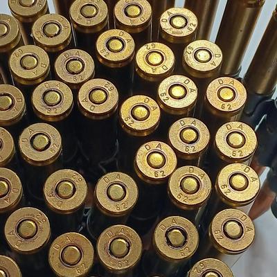 50 rounds of linked ammunition - marked DA 62
