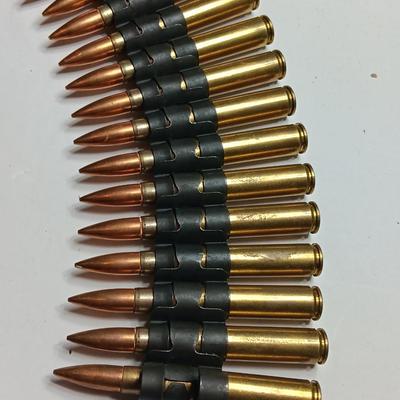 50 rounds of linked ammunition - marked DA 62
