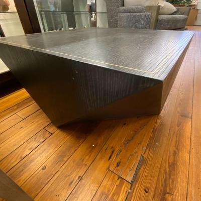 Modern Black Geometric Coffee