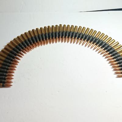 50 rounds of linked ammunition - marked DA 62