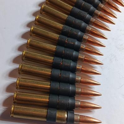 50 rounds of linked ammunition - marked DA 62