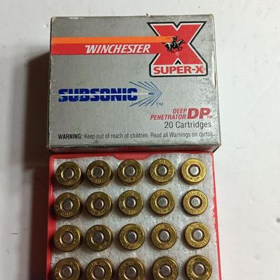 Winchester Super - X Deep Penetrator 20 cartridges Subsonic .45 Auto Ammunition