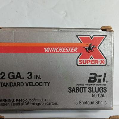 Winchester Super -X Sabot Slugs .50 Cal. 12 GA, 3 Inch with Winchester Super -X Rifle Slugs Ammunition