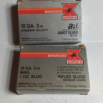 Winchester Super -X Sabot Slugs .50 Cal. 12 GA, 3 Inch with Winchester Super -X Rifle Slugs Ammunition