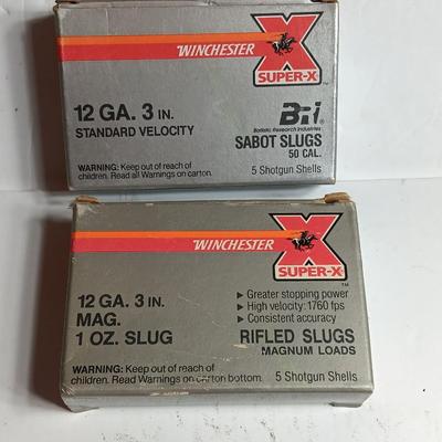 Winchester Super -X Sabot Slugs .50 Cal. 12 GA, 3 Inch with Winchester Super -X Rifle Slugs Ammunition