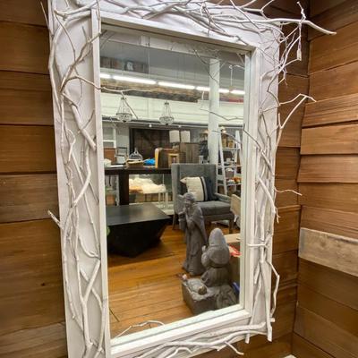 White Twig Mirror Lot