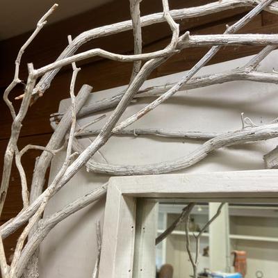 White Twig Mirror Lot
