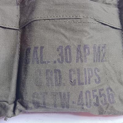 Armor Piercing AP M2 48rd Bandoleer USGI in M1 Garand Clips Cal. 30 AP M2 8 round clips times 6