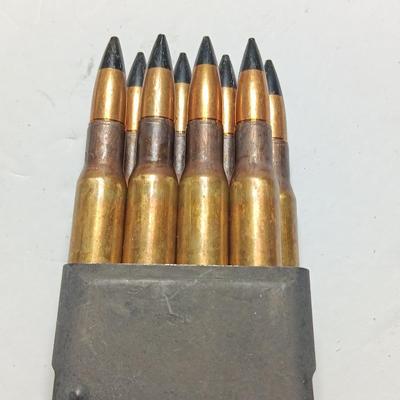 Armor Piercing AP M2 48rd Bandoleer USGI in M1 Garand Clips Cal. 30 AP M2 8 round clips times 6