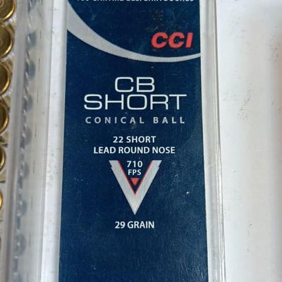 CCI CB Ammunition 22 short and short conical ball