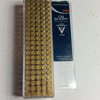 CCI CB Ammunition 22 short and short conical ball