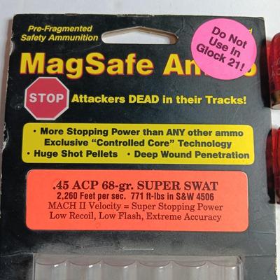 MAGSAFE AMMO .45 ACP 68-Gr, Super Swat with 6 snap caps