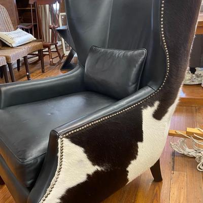 Leather and Cowhide Chair