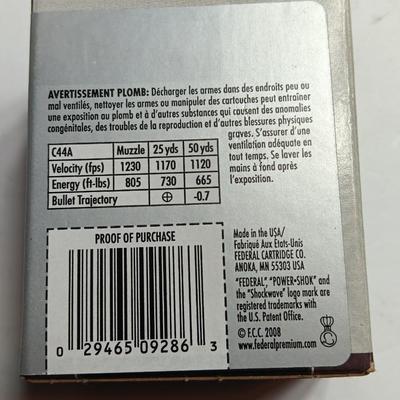 Federal Ammunition 44 REM. Magnum 240 grain Jacketed Hollow point