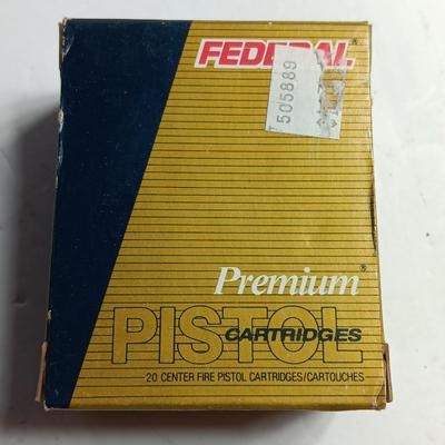 Federal Ammunition premium pistol cartridges 20 centerfire 45 auto 230 Gr. Hydra-Shok Jacketed Hollow Point