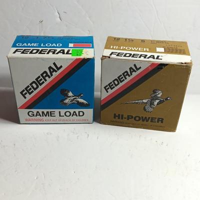 Federal Ammunition Game load & Hi-Power 12 gauge shot gun shells 1 Oz. shot 7 1/2 shot
