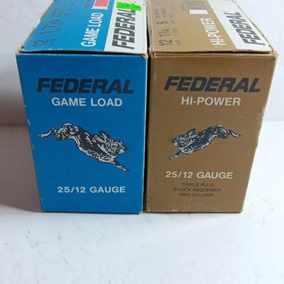 Federal Ammunition Game load & Hi-Power 12 gauge shot gun shells 1 Oz. shot 7 1/2 shot