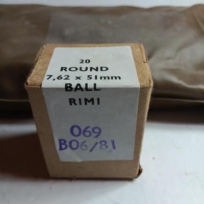 20 round 7,62 x 51mm Ball RIMI Battle pack - open but complete