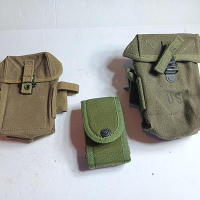 GI Military issued Ammo / Mag pouches - Assortment of military bags