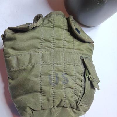 GI Military issued bags and canteen - Ammo / mag cases - field pack canvass