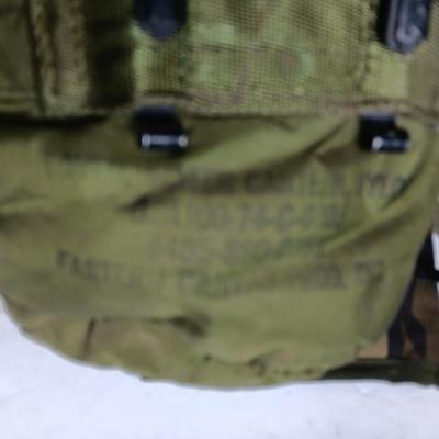 GI Military issued bags and canteen - Ammo / mag cases - field pack canvass