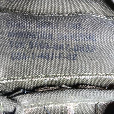 GI Military issued belt with suspenders and ammo / mag pack Size Large