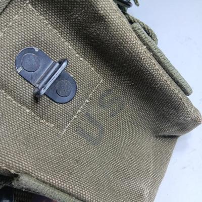 GI Military issued belt with suspenders and ammo / mag pack Size Large