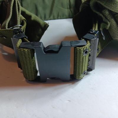 GI Military issued belt with suspenders and ammo / mag pack Size Large