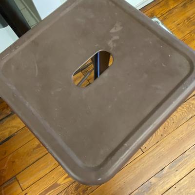 Brown Metal Stool