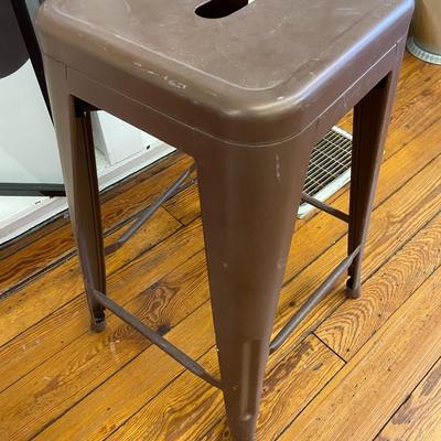 Brown Metal Stool