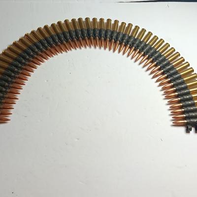 50 rounds of linked ammunition - marked DA 62