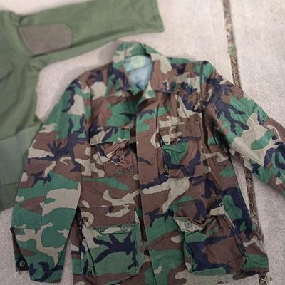 Military issued Jackets - Green & Cammo - padded