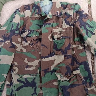 Military issued Jackets - Green & Cammo - padded